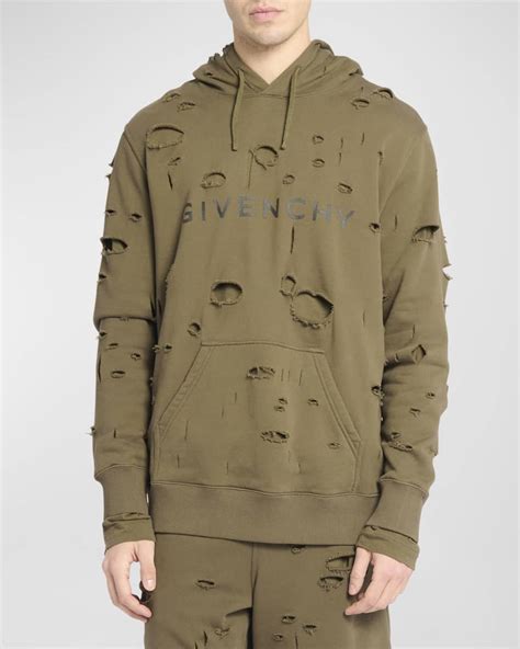 givenchy 2011 ss hoodie|Givenchy men's destroyed hoodie.